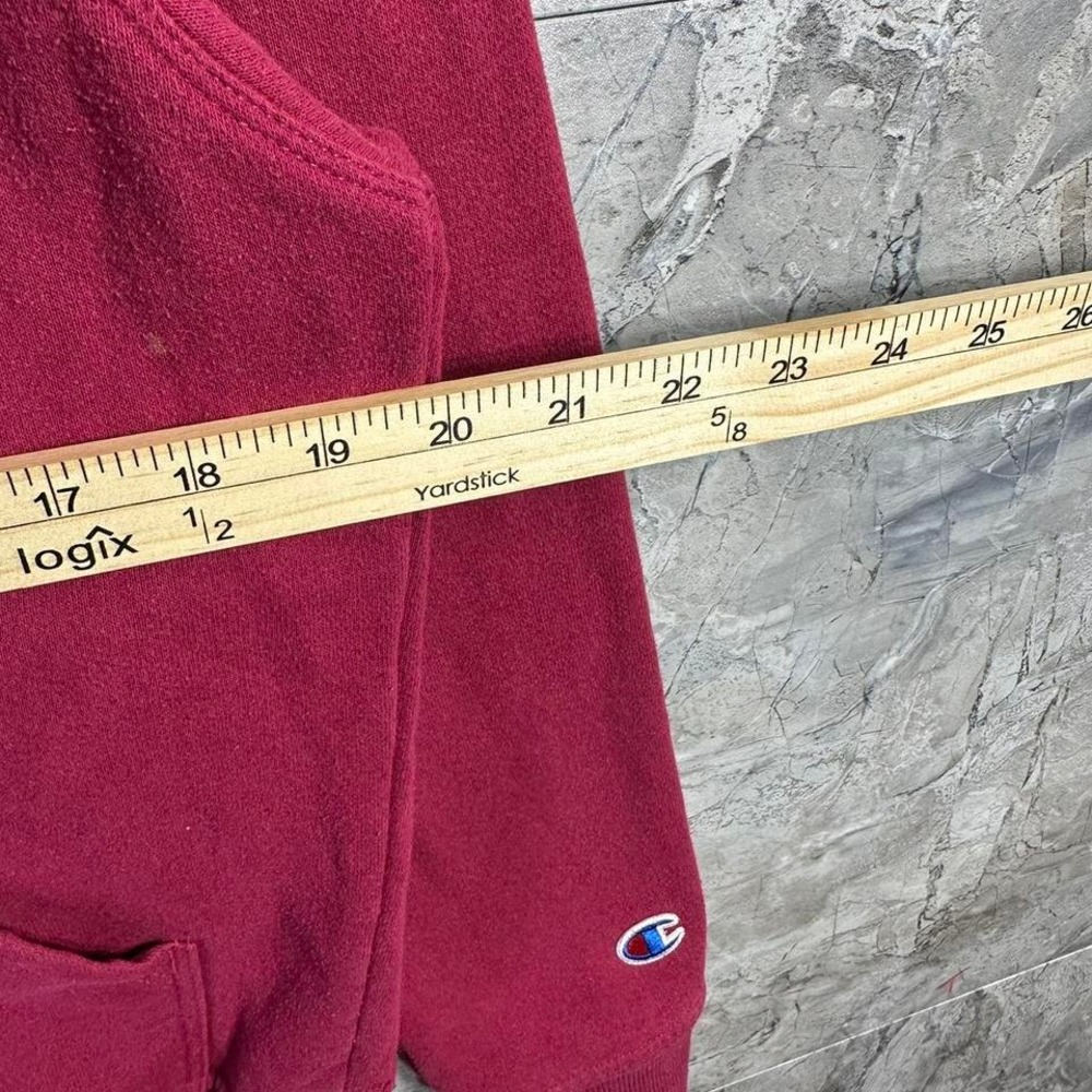 Champion Pullover Hoodie Mens Small Red Camo Fleece Sweatshirt Classic - Picture 5 of 7